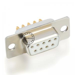 d 타입 9 핀 d-sub 암 90도 전기 커넥터