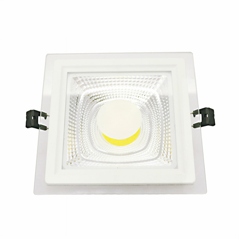 3 colcr temp round와 사각형 유리 아래로 가벼운 recessed spot light