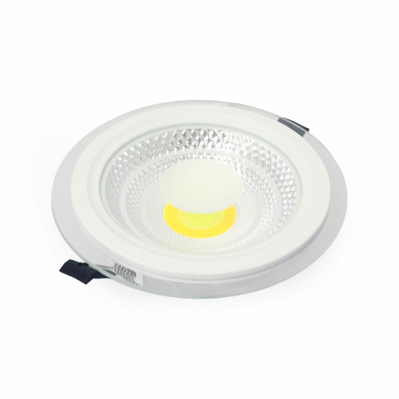 3 colcr temp round와 사각형 유리 아래로 가벼운 recessed spot light