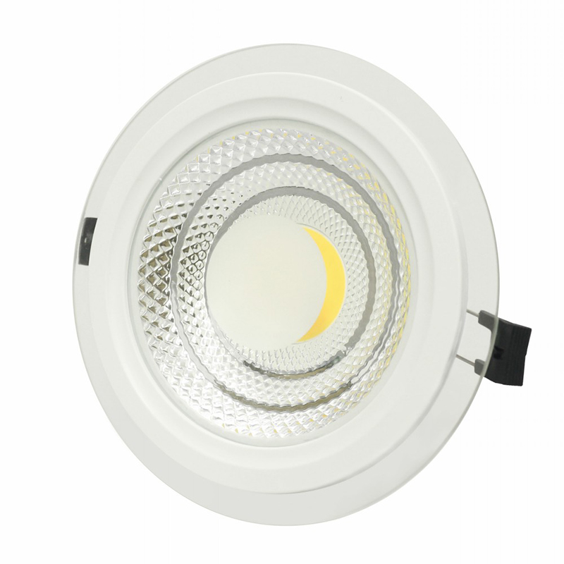 3 colcr temp round와 사각형 유리 아래로 가벼운 recessed spot light