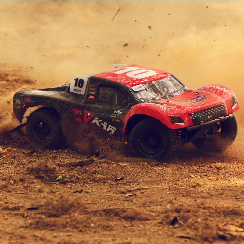 Vkarracing 1/10 규모 전기 RC 자동차 짧은 코스 트럭 V2 RTR 4WD RC 트럭 SCTX10 V2