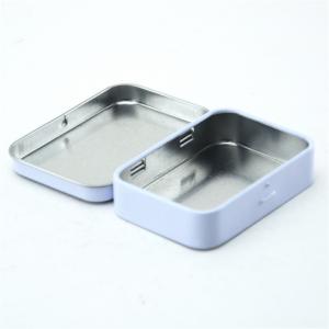 사탕 민트 포장에 대 한 사용자 지정 세련 된 금속 미니 사각형 깡통 상자