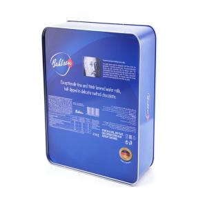 식품 등급 쿠키 주석 상자, 사각형 초콜릿 주석 상자