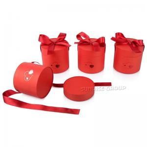 주문품 마분지 호화스러운 둥근 초콜렛 모자 상자