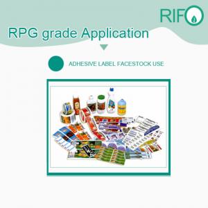 MSDS RoHS를 가진 합성 백색 BOPP 물자가 방수 스티커에 의하여 레테르를 붙입니다
