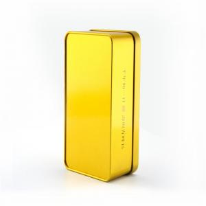 직사각형 금색 금속 마무리 깡통 상자