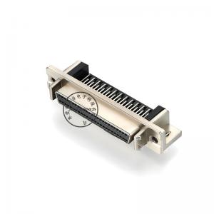 공장 도매 SCSI 50 핀 DB 커넥터 여성 아연 합금 직각