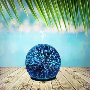 미국에서 최고의 제품 화려한 전기 빛으로 초음파 전기 불꽃 유리 가습기 아로마 에센셜 오일 디퓨저