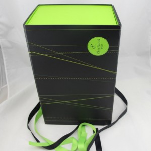 자석 접이식 종이 선물 포장 상자 리본