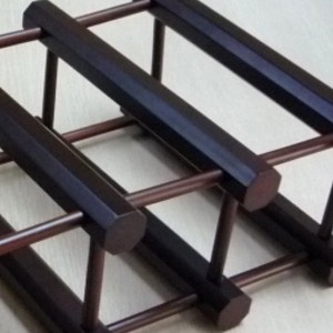 마호가니 10 병 와인 랙