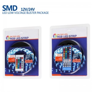 야외 12V 24V OEM Epistar 멀티 컬러 RGB LED 스트립 키트 SMD 5050 300LED 당 미터 방수 LED 스트라이프 물집 키트