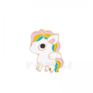 사용자 정의 금속 만화 동물 배지 아연 합금 멀티 컬러 베이킹 페인트 브로치 씰 녹는 주조 골드 도금 브로치