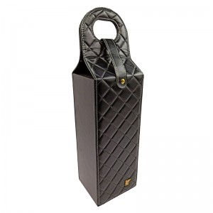 사용자 정의 페이지 가죽 휴대용 술 선물 포장 박스