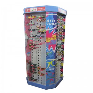 사용자 지정 안경 디스플레이 랙 / 층 스탠드 / 골 판지 디스플레이 후크 디스플레이