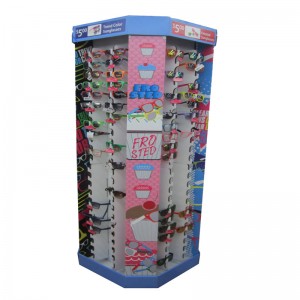 사용자 지정 안경 디스플레이 랙 / 층 스탠드 / 골 판지 디스플레이 후크 디스플레이