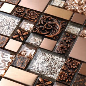 hxl09 평방 김 동 스테인리스 모자이크 타일 유리 타일 욕실 주방