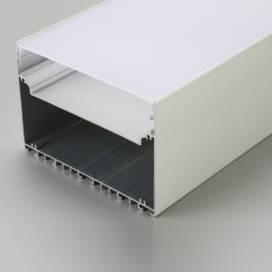 큰 열 싱크 6060 T5 알루미늄 선형 빛 LED 지구를위한 LED 단면도