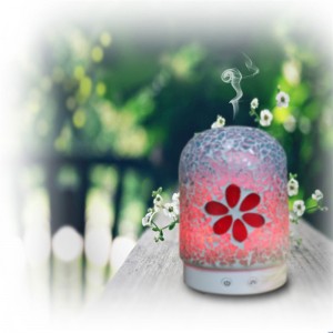 중국어 공장 최신 모자이크 유리 초음파 전기 에센셜 오일 아로마 디퓨저