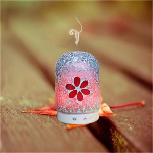 중국어 공장 최신 모자이크 유리 초음파 전기 에센셜 오일 아로마 디퓨저