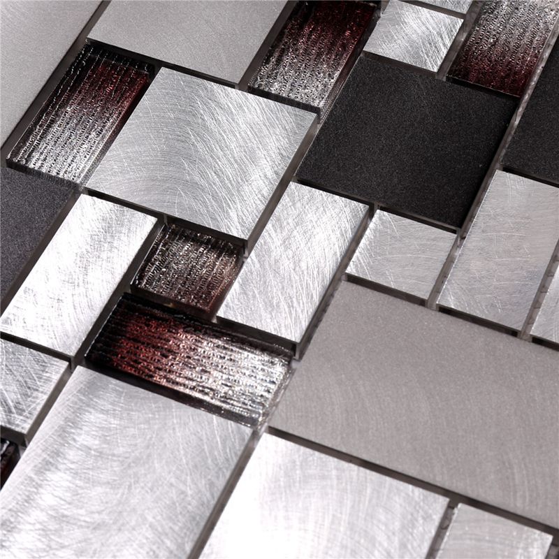 알루미늄 접합 유리 색상 변형 모자이크 타일