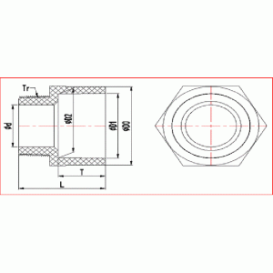 UPVC 남성용 어댑터