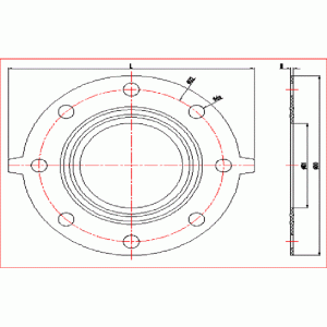 UPVC 플랜지 가스켓 (EPDM, FPM)