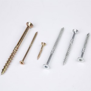 플랫 헤드 마분지 나사 아연 도금 Torx 드라이브 유형 17 컷 엔드 경화