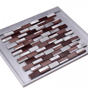 전기 도금 유리 혼합 알루미늄 합금 모자이크 타일 HLC31