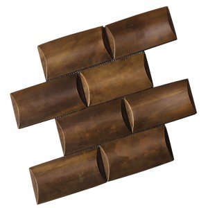 로비 데코 HSW18126 용 빈티지 Coppery 모자이크 타일