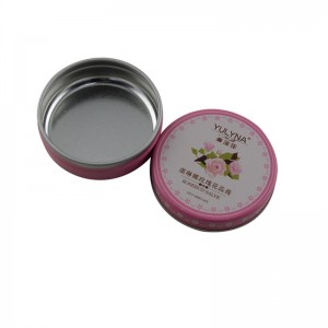 작은 라운드 두 조각 입술 연고, 화장품 포장 주석 상자