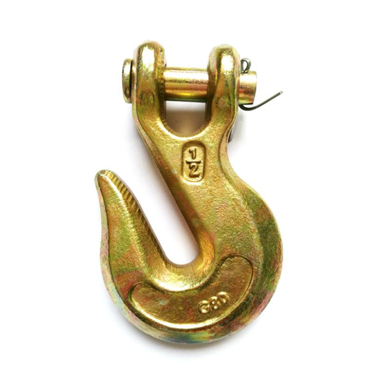 미국 형 위조 황색 아연 G80 Clevis Grab Hook