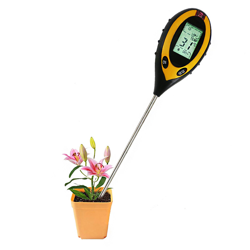 실내 옥외 정원 도구 토양 pH 수분 시험기 길이 198 mm 긴 프로브