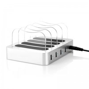 KPS-8402LC 4 개의 USB 포트 충전기 (미국 / EU / UK / AU AC 케이블)