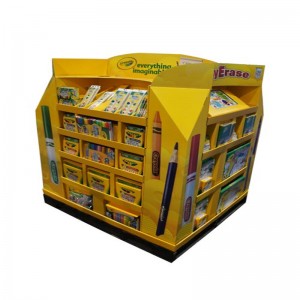 크리스마스 제품 프로모션 종이 디스플레이 스탠드 사용자 지정 만든 4 사이드 금속 또는 플라스틱