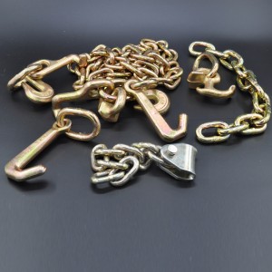 G70 단조 미니 J 후크 용접 링크 황색 플레이트