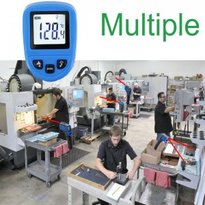 산업용 파란색 검정색 적외선 온도계 600도 시험 사용자 정의