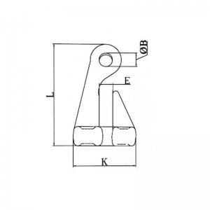 단조 합금 아이 벤드 후크 ZP
