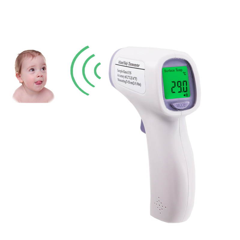 아기 몸의 변화를 측정하는 적외선 이마 온도계