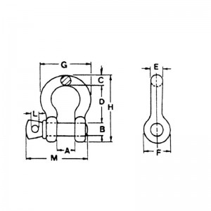 아연 도금 된 안전 볼트 유형 앵커 걸쇠