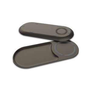 KPS-X701 좋은 디자인 고품질 작은 트레이 10W 빠른 제나라 2in1 무선 충전기