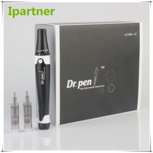 Ipartner Derma Stamp 전기 마이크로 니들 링 기계 dr.pen A7 스킨 도로 젊어 짐