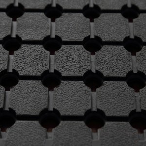 안티 - 박테리아 ribbed 화장실과 화장실에 고무 배수 마루 매트 고무 반지 구멍 매트