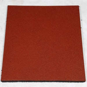 Anti-skidding 안전 야외 정원 고무 타일 야외 EPDM 고무 바닥 타일