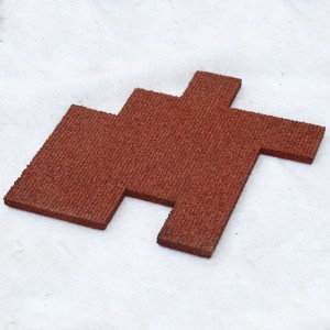 충격 개 뼈 유형 EPDM 고무 바닥 타일 고무 포장 재료 야외 돗자리