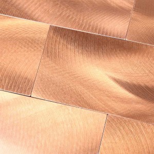 주방 Backsplash에 대한 지하철 금속 알루미늄 모자이크 껍질과 스틱 타일 스티커