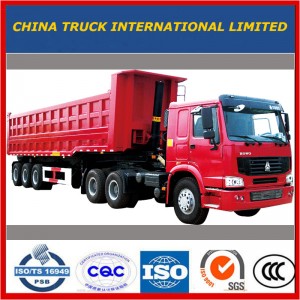 3 Axle CIMC Dump Trailer Truck 트레일러 / 세미 트레일러 / Semi-Trailer / Semi-Trailer 판매