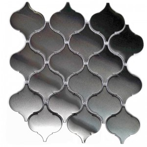 주방 Backsplash에 대한 새로운 디자인 벽면 타일 스테인리스 랜턴 모양의 모자이크 타일