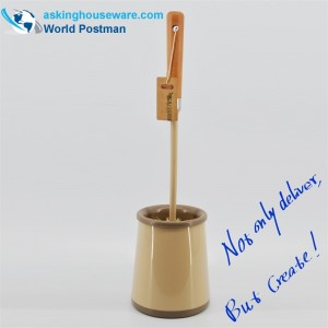 Akbrand 화장실 그릇 브러시 세트 홀더 캐디와 함께 비치 핸들