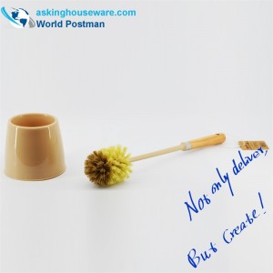 그릇 홀더와 Akbrand 화장실 브러시 비치 핸들