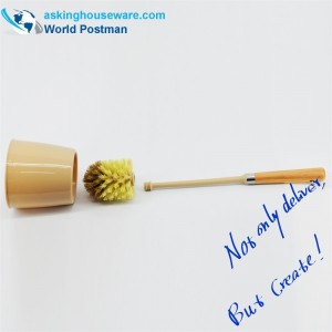 그릇 홀더와 Akbrand 화장실 브러시 비치 핸들